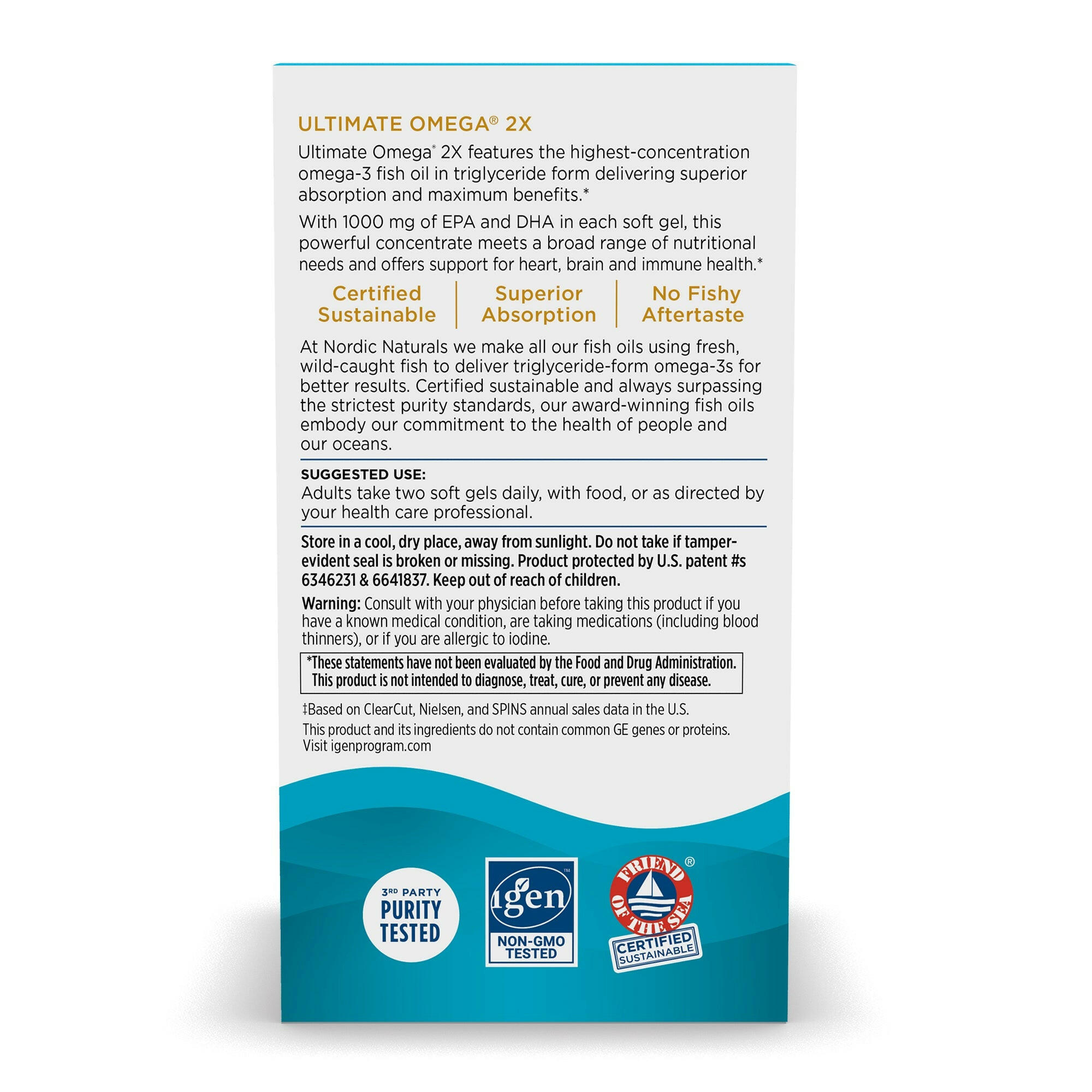 Ultimate Omega 2X | Nordic Naturals® | 60 Softgels - Coal Harbour Pharmacy