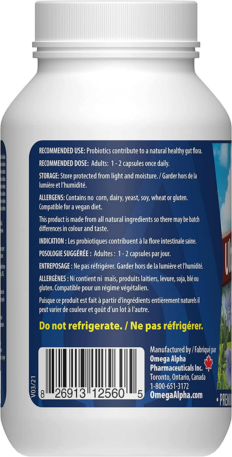 Ultra Probiotic Plus | Omega Alpha® | 60 Veggie Capsule - Coal Harbour Pharmacy