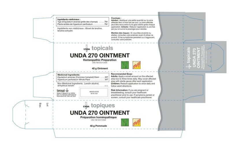 UNDA 270 Ointment | UNDA Topicals | 40 g (1.4 oz) - Coal Harbour Pharmacy