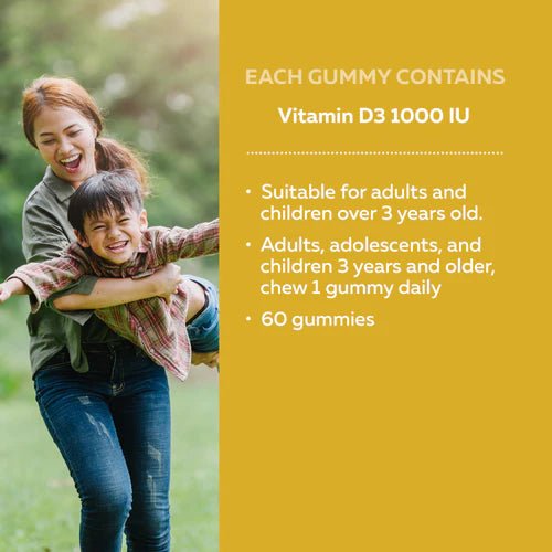 Vitamin D3 Gummies | Nature's Way Canada | 60 Gummies - Coal Harbour Pharmacy
