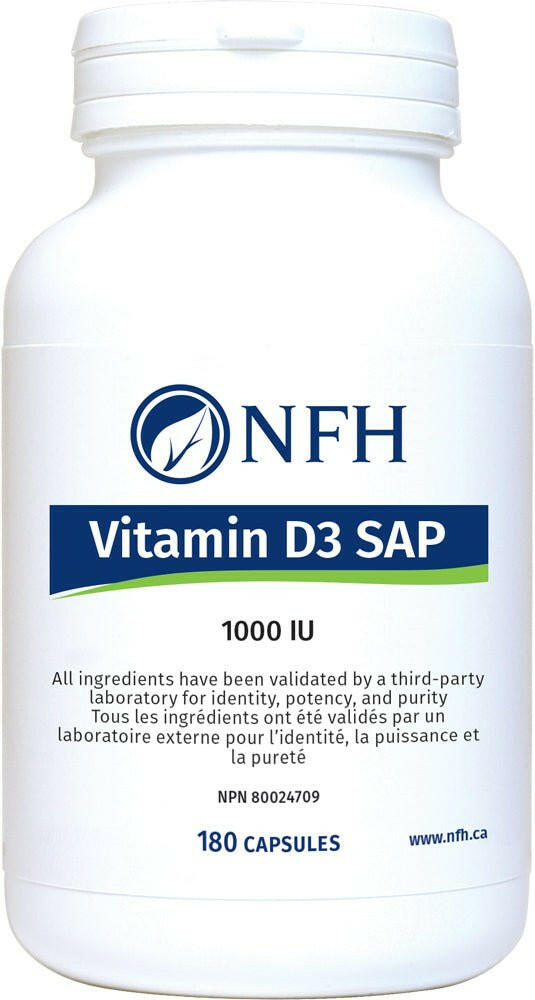 Vitamin D3 SAP | NFH | 180 Capsules - Coal Harbour Pharmacy