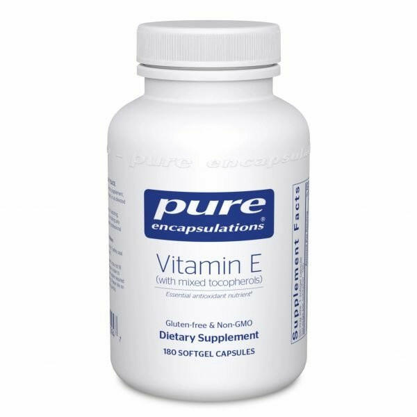 Vitamin E (with mixed tocopherols) | Pure Encapsulations® | 90 Softgel Capsules - Coal Harbour Pharmacy