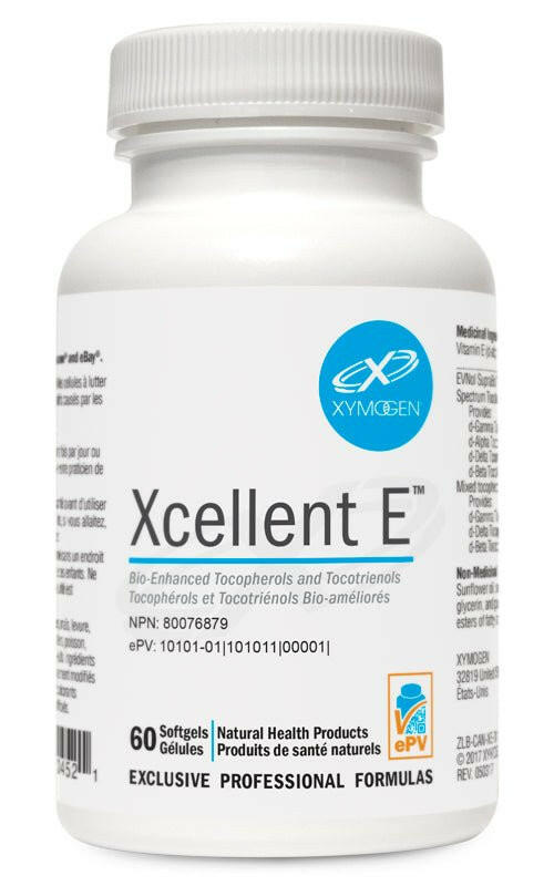 Xcellent E | Xymogen® | 60 Softgels - Coal Harbour Pharmacy