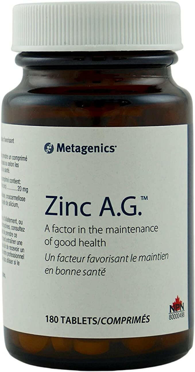 Zinc A.G.™  | Metagenics® | 60 or 180 Tablets - Coal Harbour Pharmacy