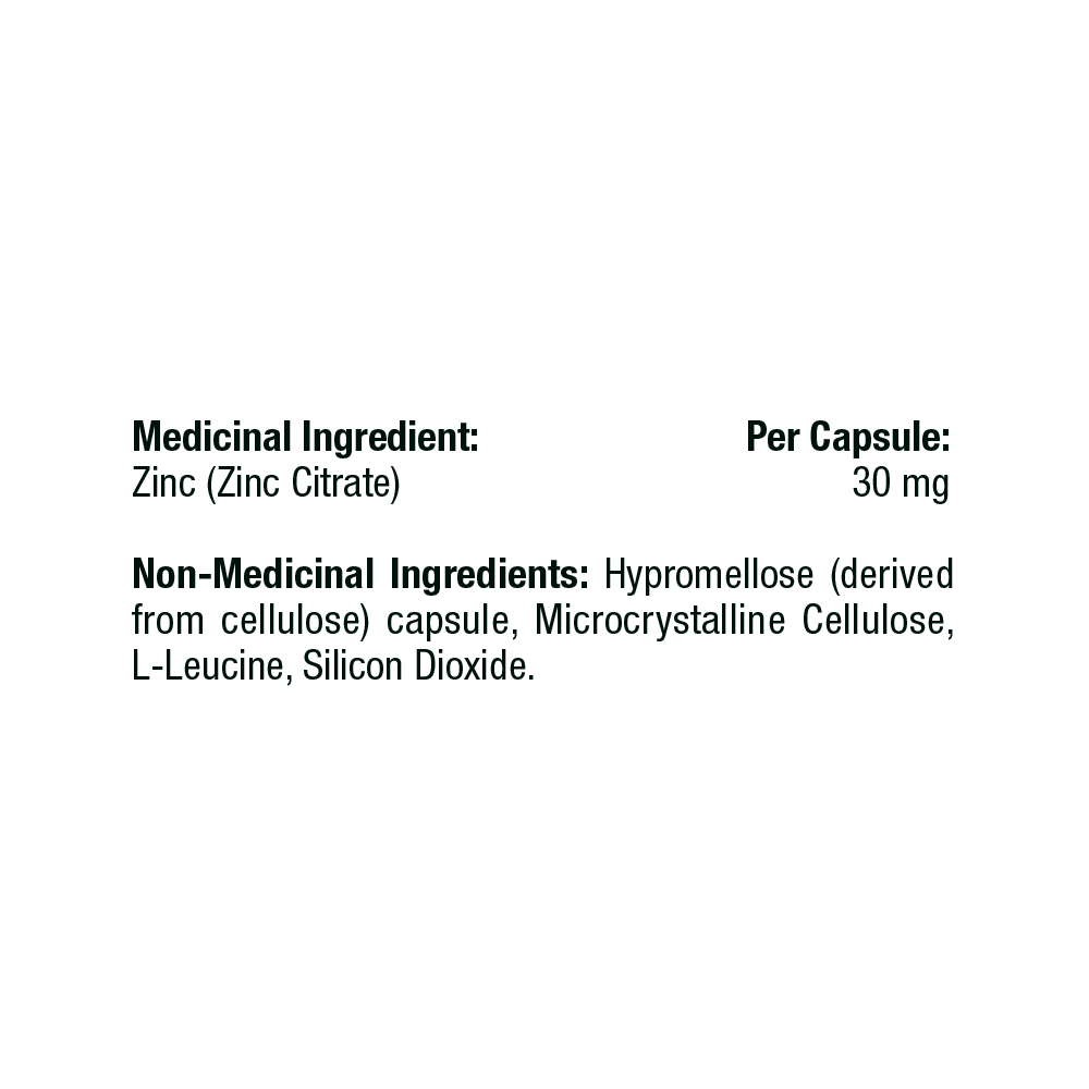Zinc Citrate | Thorne® | 60 Capsules - Coal Harbour Pharmacy